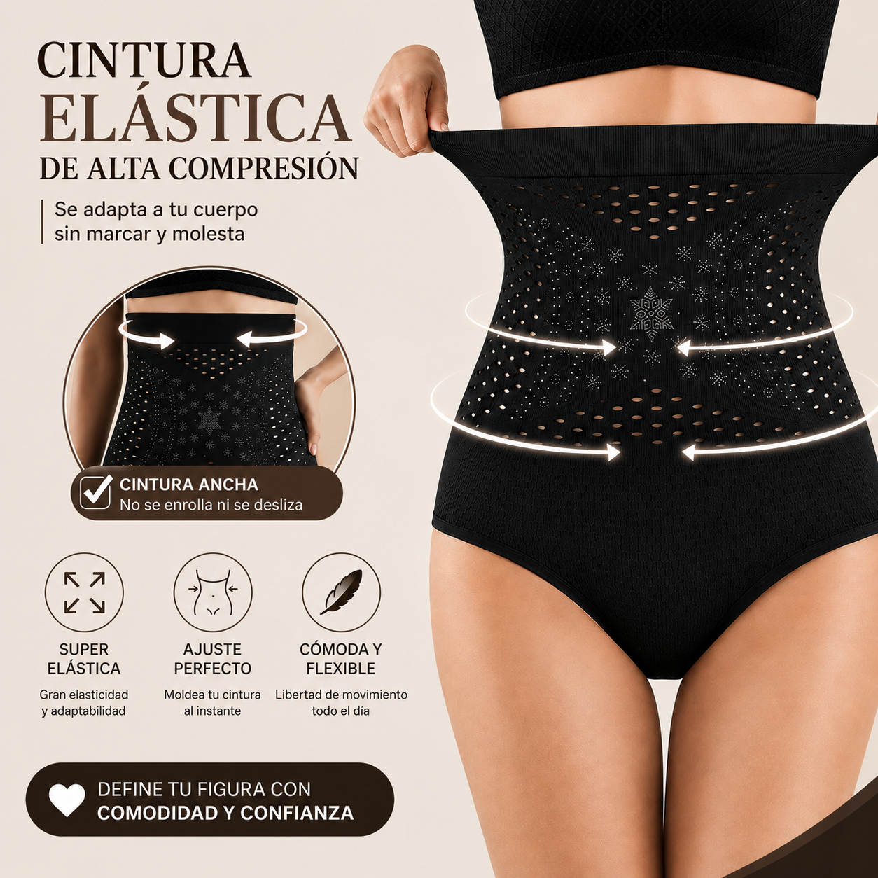 PANTY FAJA MOLDEADORA CONTROL ABDOMEN